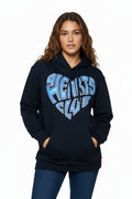 soft style Hoodie blue 4 Hearts Club