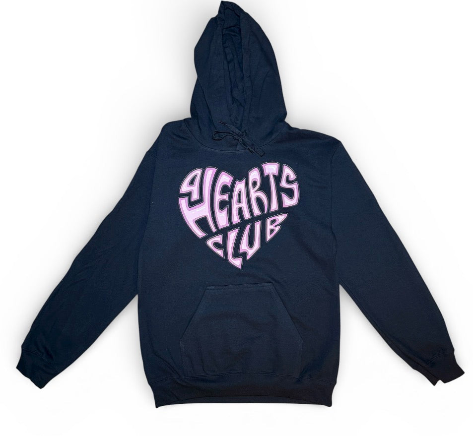 soft style Hoodie Pink 4 Hearts Club